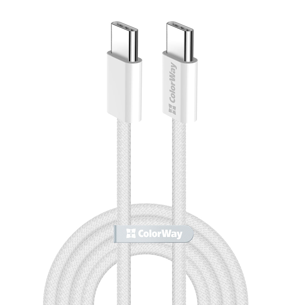 USB-C Data and Charging Cable - USB-C ColorWay CW-CBPDCC061, 60W, 1m, Gray