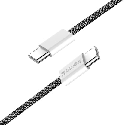 USB-C Data and Charging Cable - USB-C ColorWay CW-CBPDCC061, 60W, 1m, Black