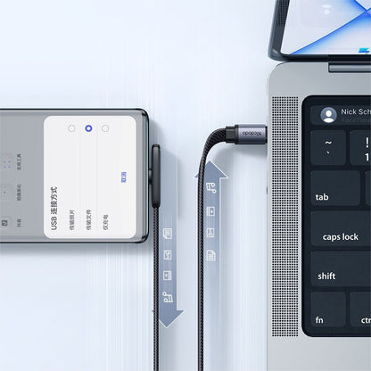 USB-C Data and Charging Cable - USB-C McDodo CA-3360 Angled, 65W, 1.2m, Black