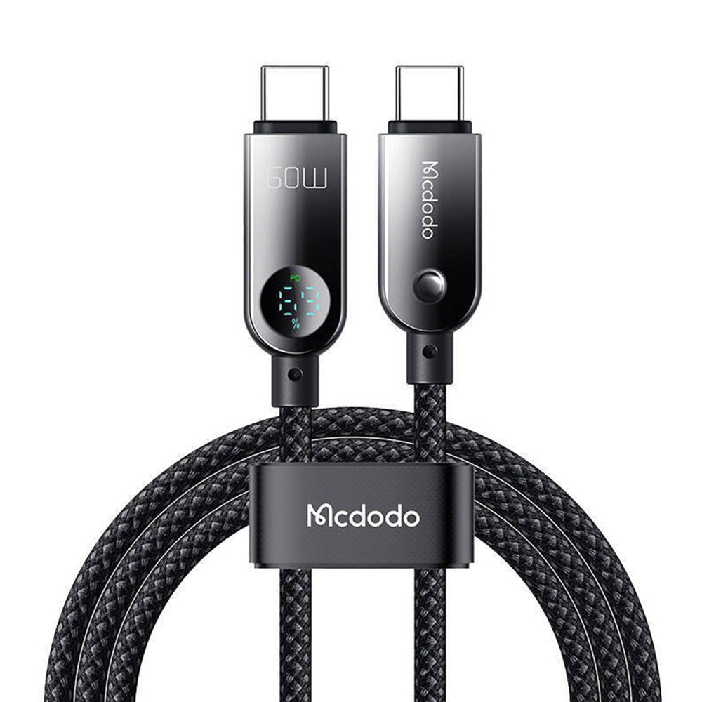 USB-C Data and Charging Cable - USB-C McDodo CA-4780 Display, 60W, 1.2m, Black