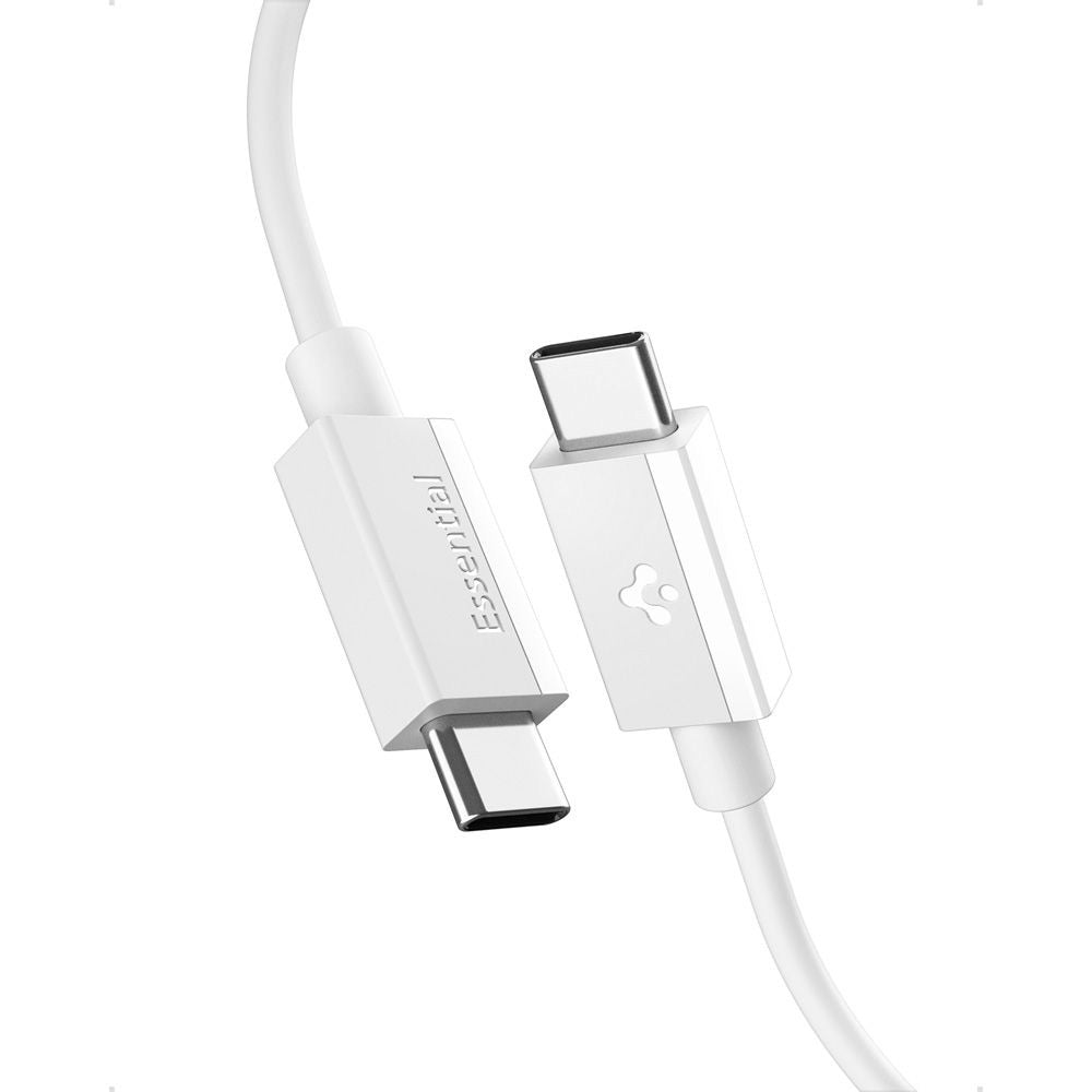 USB-C Data and Charging Cable - USB-C Spigen Essential, 60W, 1m, White