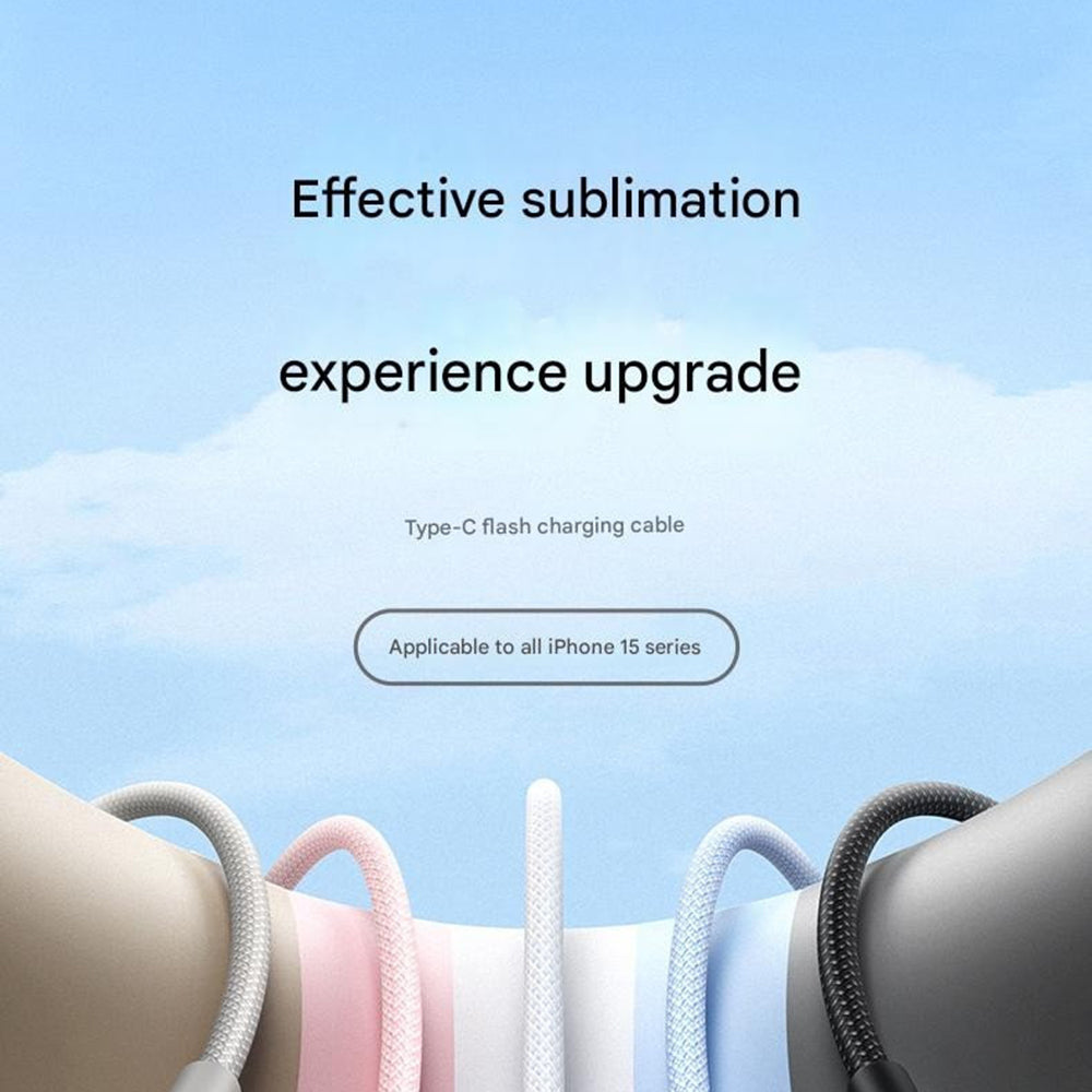 USB-C Data and Charging Cable - USB-C UGREEN L501, 60W, 1m, White