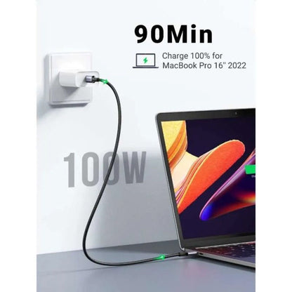 USB-C Data and Charging Cable - USB-C UGREEN L502, 100W, 1m, Black