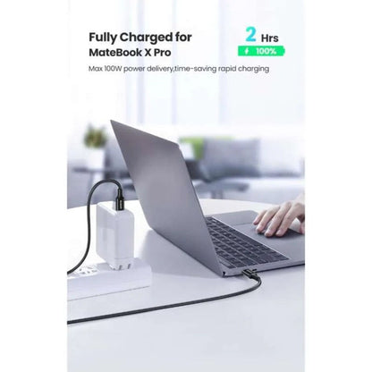 USB-C Data and Charging Cable - USB-C UGREEN L502, 100W, 1m, Black