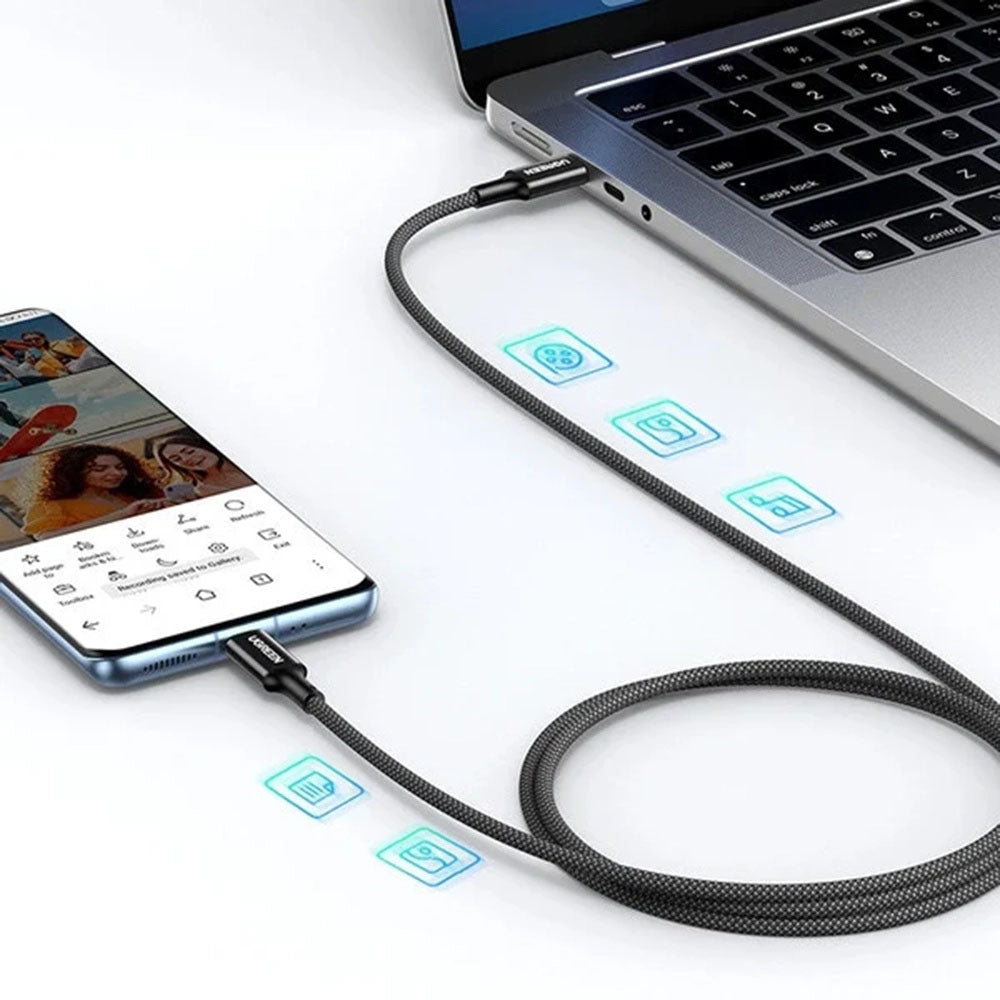 USB-C Data and Charging Cable - USB-C UGREEN US557 (15267), 100W, 1m, White