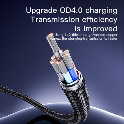 USB-C Data and Charging Cable - USB-C Yesido CA183, 60W, 2m, Black