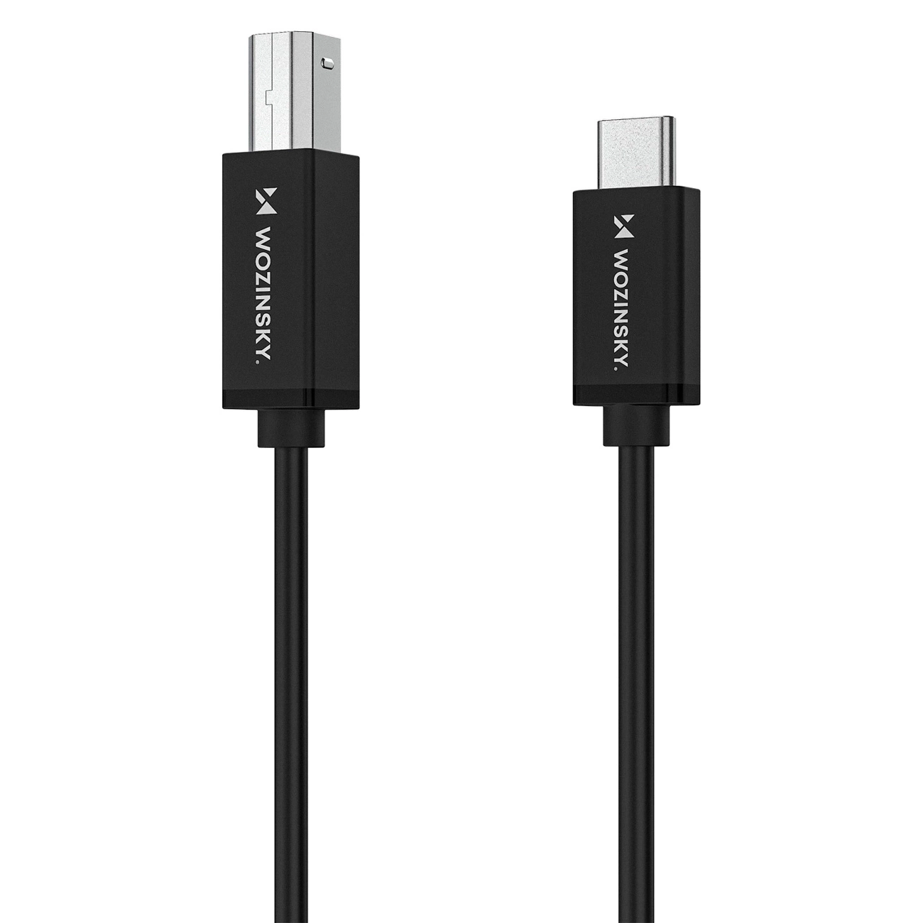 WZK WKDDY1S Printer Cable, USB-C - USB-B, 1m, Black