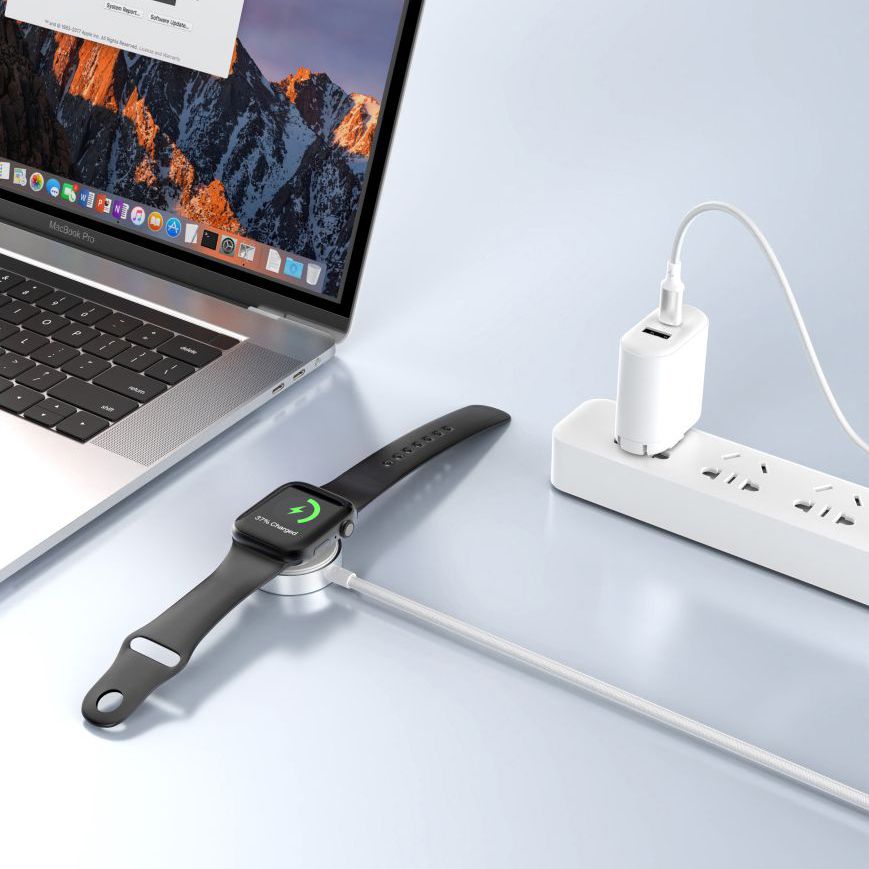 Tech-Protect MC02 UltraBoost Charging Cable for Apple Watch Series, White