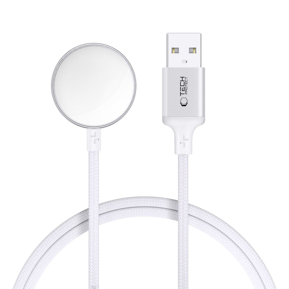 Tech-Protect MC02 UltraBoost Charging Cable for Apple Watch Series, White