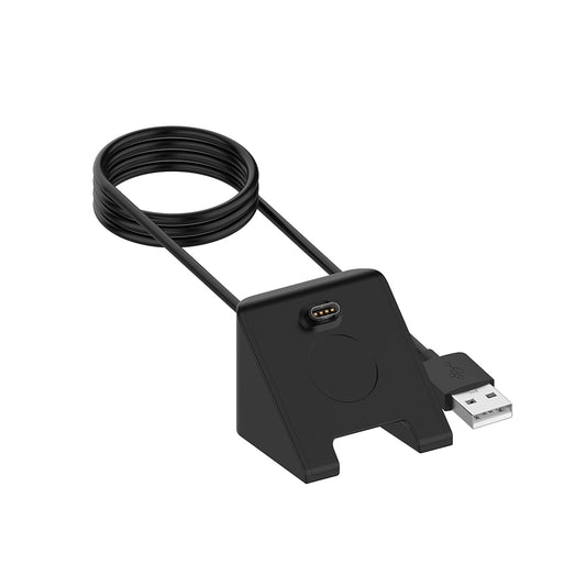 Techsuit TGC3 Charging Cable for Garmin Fenix 5 Plus / 7X / 6X / 6 / 5, USB-A, Black