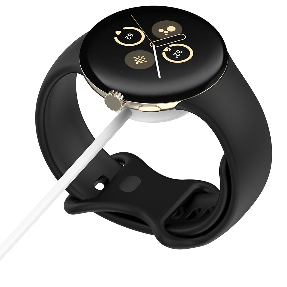 Techsuit THC5 Charging Cable for Google Pixel Watch 3 45mm / Watch 3 41mm, USB-C, White