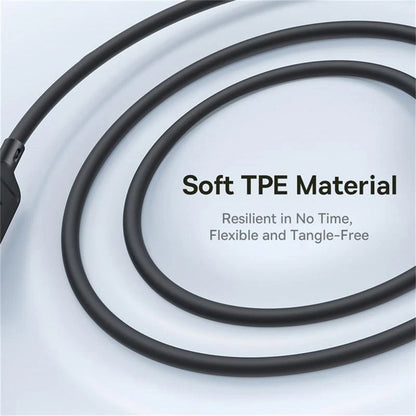 USB-C Charging Cable - Lightning / microUSB / USB-C Baseus Silky 3in1, 100W, 1.5m, Black P10376303121-01