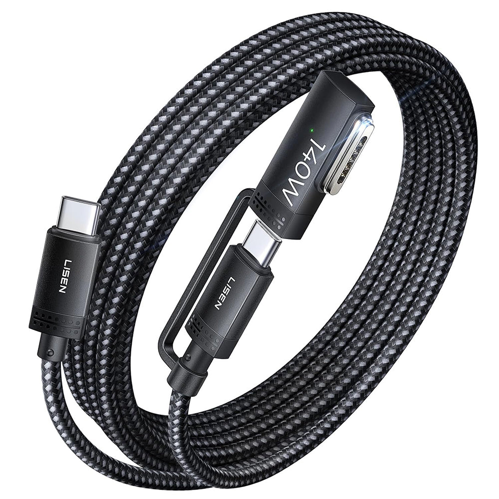 USB-C Charging Cable - USB-C / MagSafe 3 Lisen, 140W, 2m, Gray YL0124070021