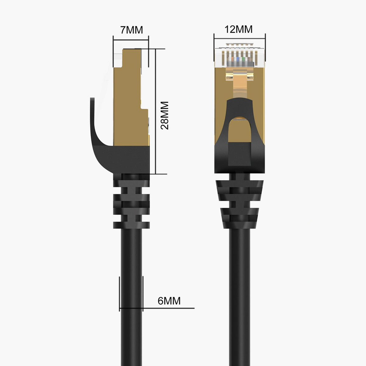 Orico PUG-C7 Network Cable, UTP, Cat7, 2m, Black