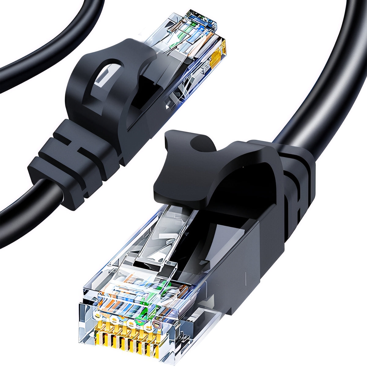 XO Design GB007 Network Cable, UTP, Cat6, 1m, Black