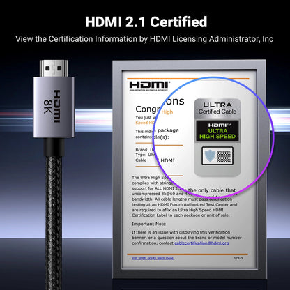 UGREEN HD171 Video Cable, HDMI - HDMI, 8K, 1m, Black
