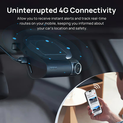 70mai Dash Cam A510 Car Camera, 3K, GPS, Wi-Fi, 2-inch Display 2AOK9-A510