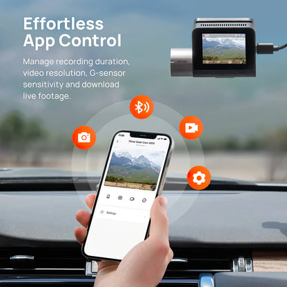70mai Dash Cam A510 Car Camera, 3K, GPS, Wi-Fi, 2-inch Display 2AOK9-A510