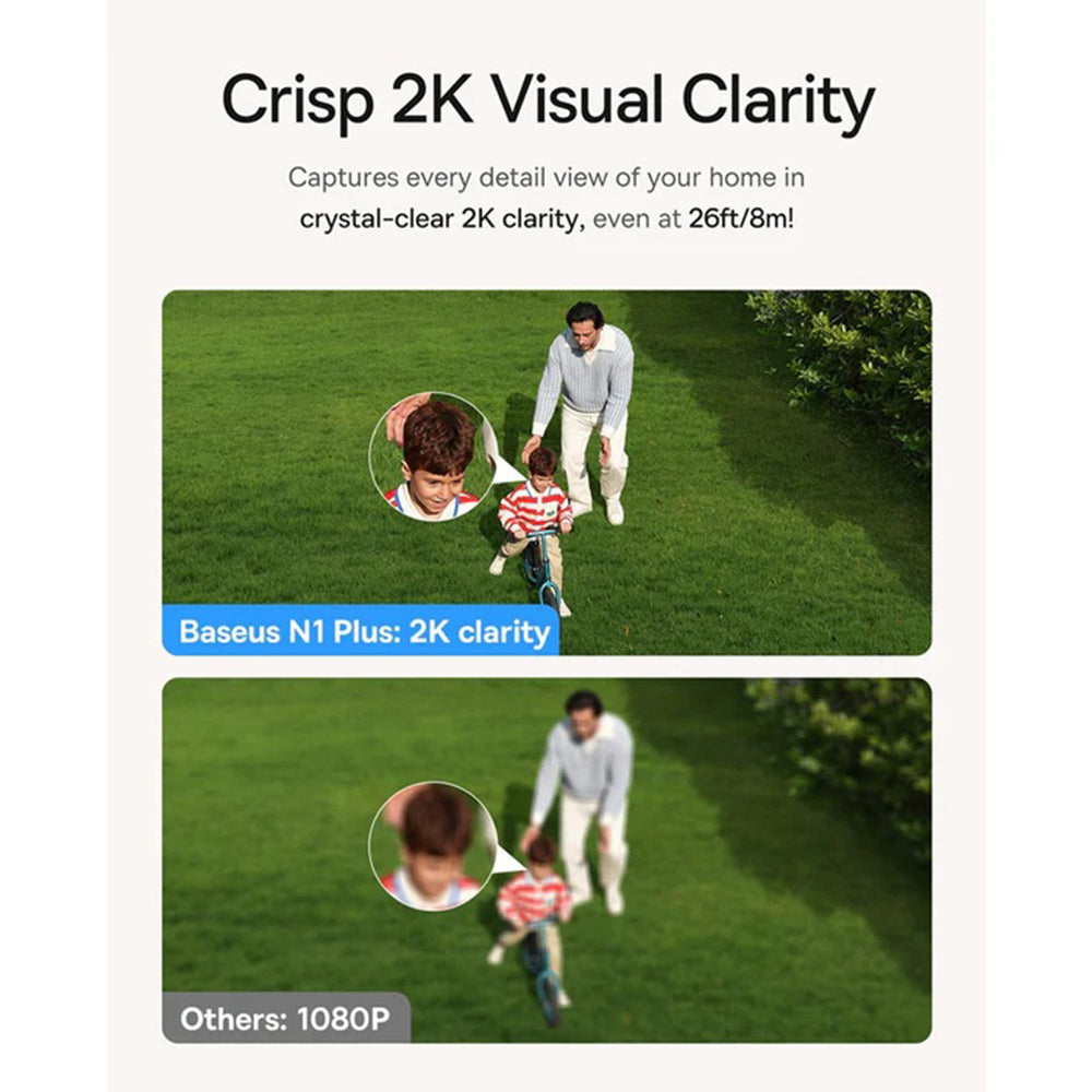 Baseus N1 Plus Surveillance Camera, Wi-Fi, 2K, IP67, Outdoor S0TZ002130