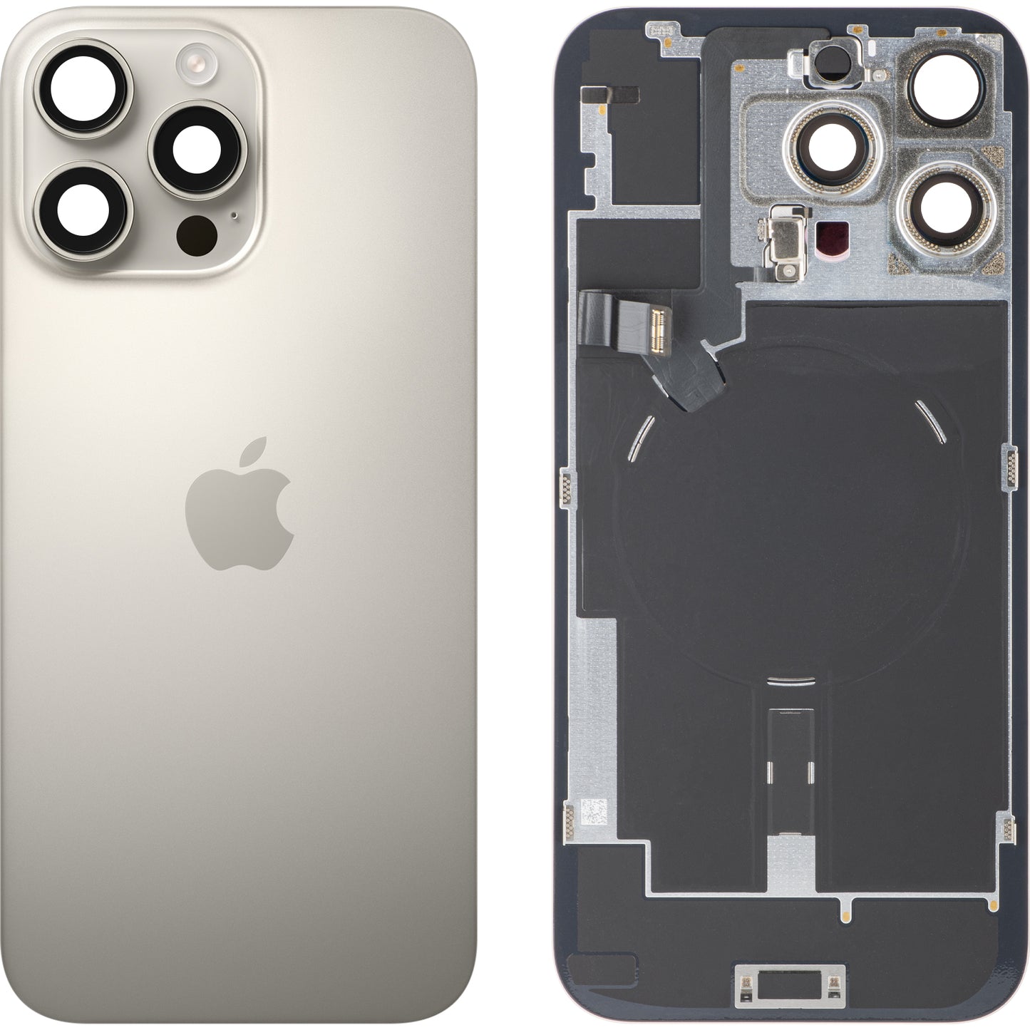 Apple iPhone 16 Pro Max Battery Cover, Beige (Natural Titanium), Swap