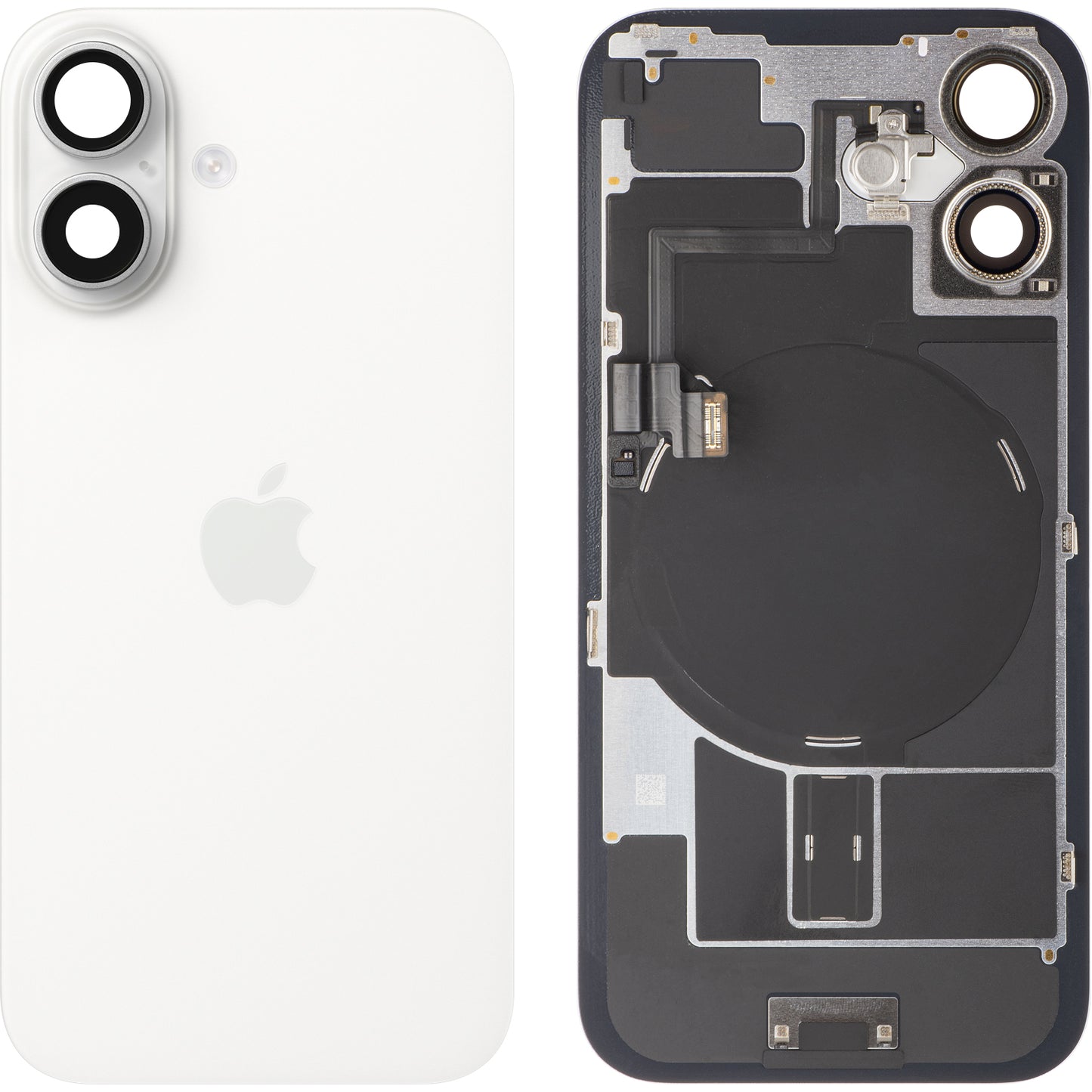 Apple iPhone 16 Battery Cover, White, Swap