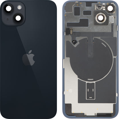 Apple iPhone 14 Plus Battery Cover, With Middle Frame, Full Parts, Black (Midnight), Swap