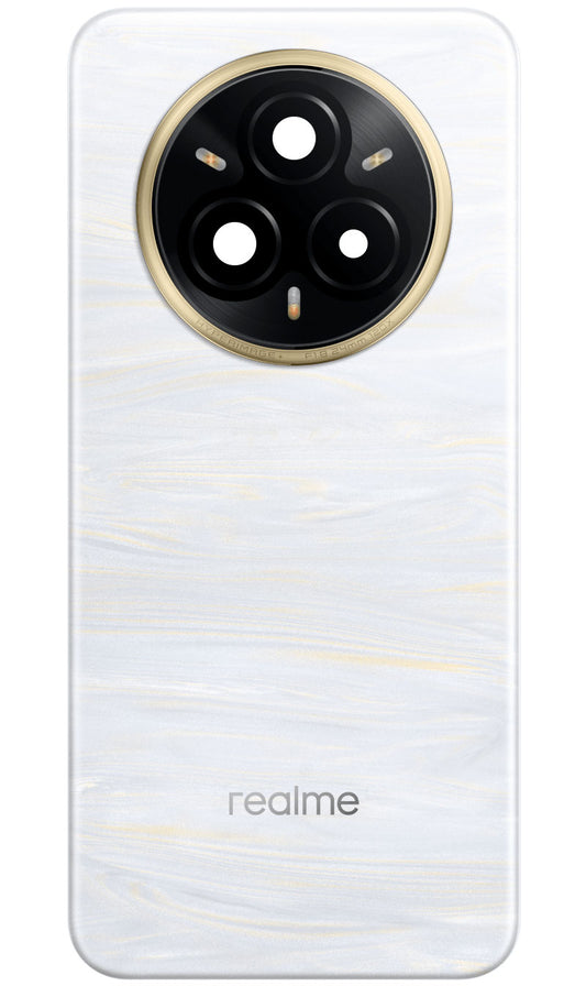 Realme 14 Pro+ Battery Cover, White (Pearl White), Service Pack 621033000452
