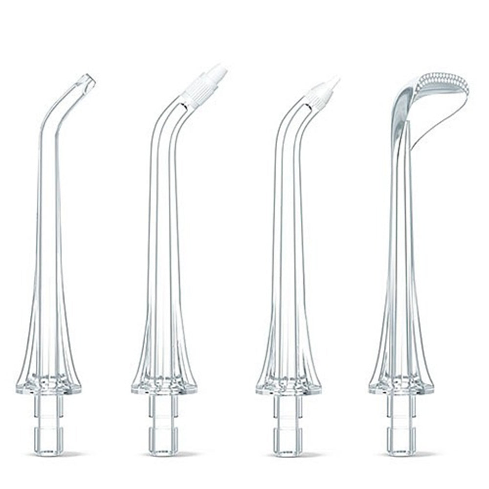 Replacement Tip for Bitvae C2 / F30 / 204 Oral Irrigator, Set of 4, Transparent