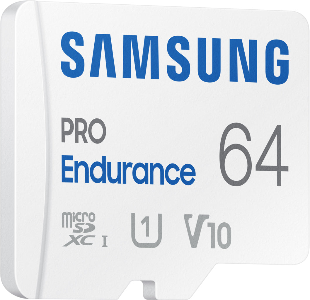 Samsung PRO Endurance microSDXC Memory Card, 64Gb, Class 10 / UHS-1 U1, With Adapter MB-MJ64KA/EU