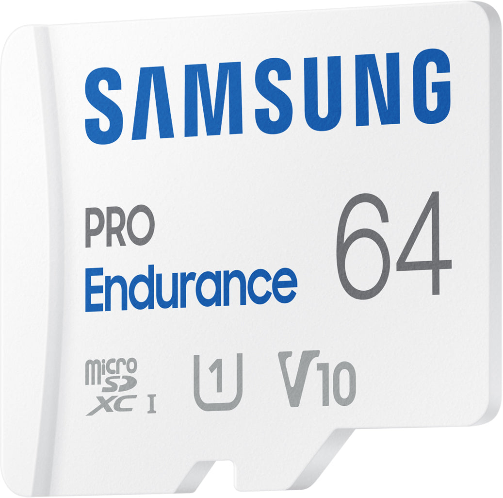 Samsung PRO Endurance microSDXC Memory Card, 64Gb, Class 10 / UHS-1 U1, With Adapter MB-MJ64KA/EU