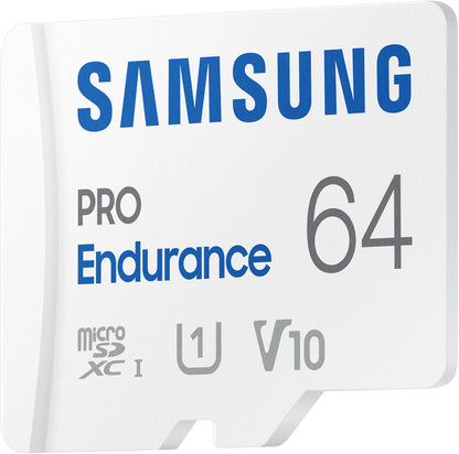 Samsung PRO Endurance microSDXC Memory Card, 64Gb, Class 10 / UHS-1 U1, With Adapter MB-MJ64KA/EU
