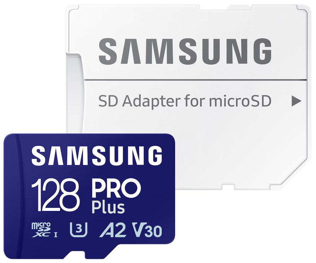 Samsung PRO Plus microSDXC Memory Card, 128Gb, Class 10 / UHS-1 U3, With Adapter MB-MD128SA/EU