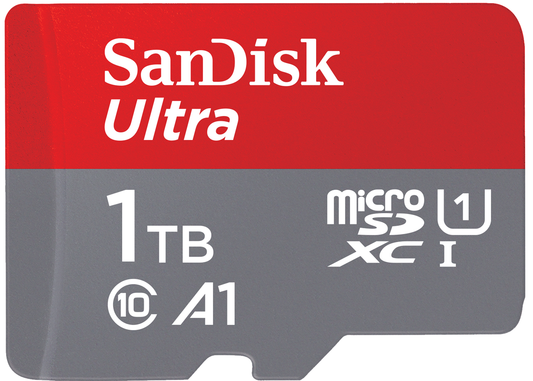 SanDisk Ultra Android A1 microSDXC Memory Card, 1TB, Class 10 / UHS-1 U1 SDSQUAC-1T00-GN6MN