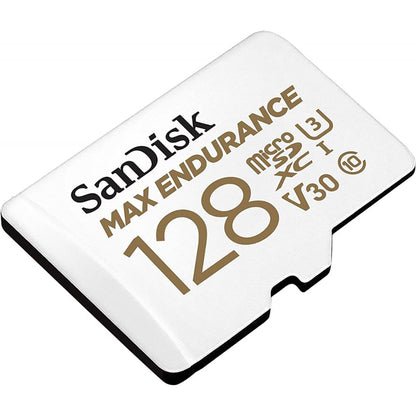 SanDisk MAX Endurance microSDXC Memory Card, 128Gb, Class 10 / UHS-1 U3, With Adapter SDSQQVR-128G-GN6IA