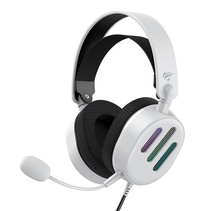 HAVIT H2038U Gaming Headphones 3.5mm, RGB, 2.1m, White