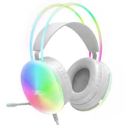Gaming Headphones 3.5mm XO Design GE11, RGB, White