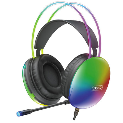 Gaming Headphones 3.5mm XO Design GE11, RGB, Black