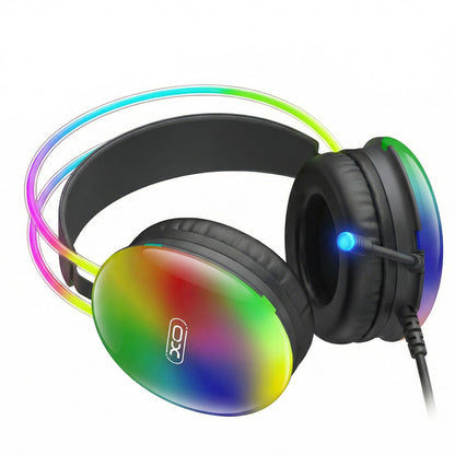 Gaming Headphones 3.5mm XO Design GE11, RGB, Black
