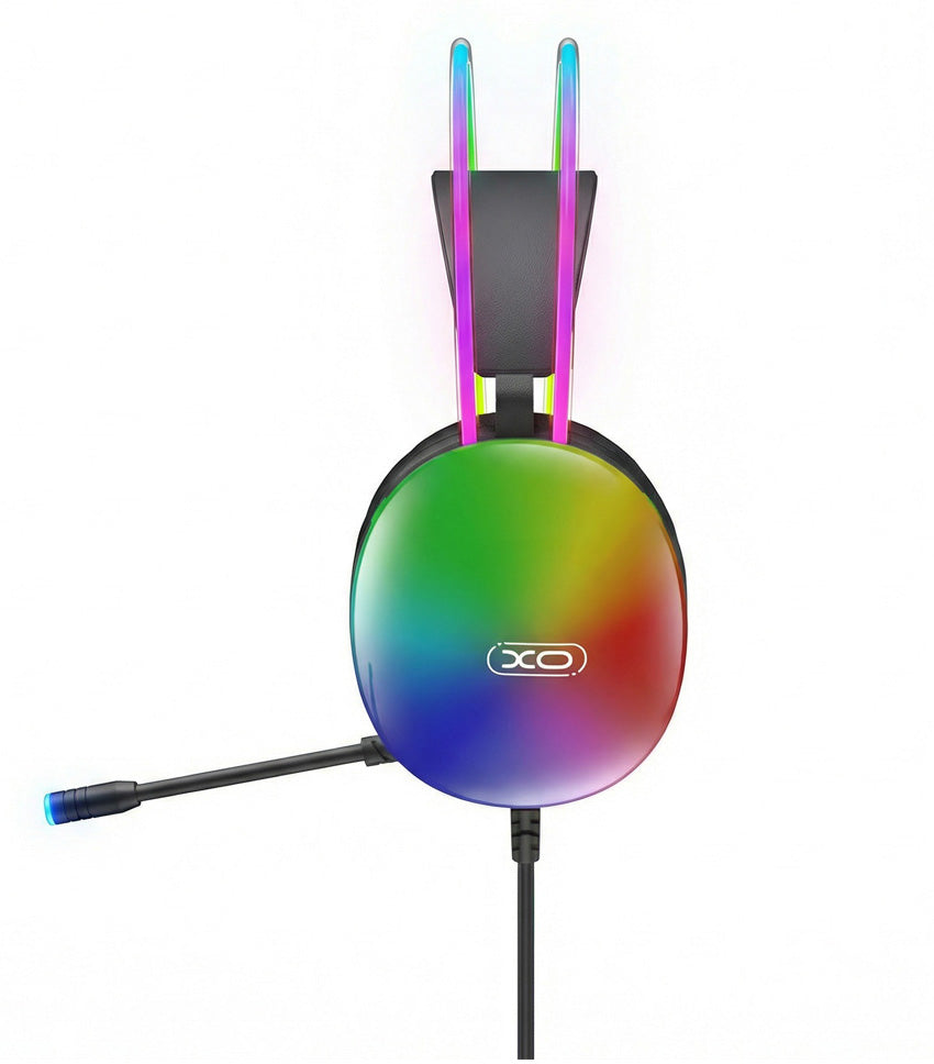 Gaming Headphones 3.5mm XO Design GE11, RGB, Black