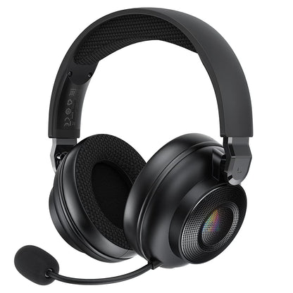 Acefast H15 Wireless Gaming Headphones, RGB, BT / Wi-Fi / Wired, Black