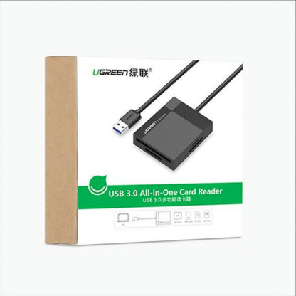 USB 3.0 UGREEN CR125 Card Reader, SD - microSD - CF - MS, Black