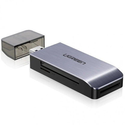 USB 3.0 UGREEN CM180 Card Reader, SD - microSD - CF - MS, Gray