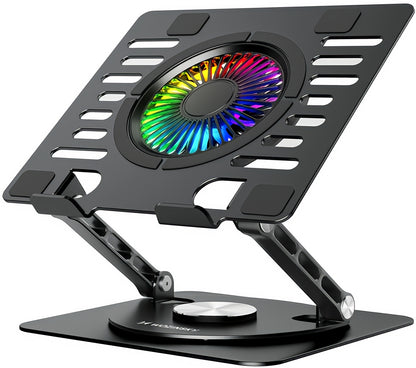 WZK CoolBase Laptop Cooler 10-inch–16-inch, RGB, Black