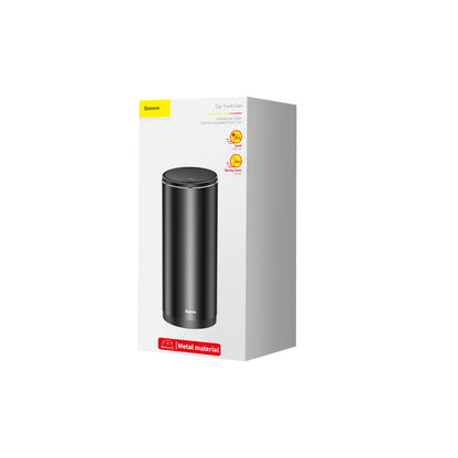 Baseus Gentleman Style Car Trash Bin with 30 Trash Bags, Black CRLJT-01