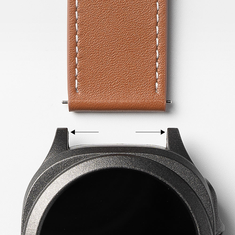 Ringke One Basic Bold Strap for Fossil Watch / Mobvoi Watch / Suunto Watch Series, 24mm, White