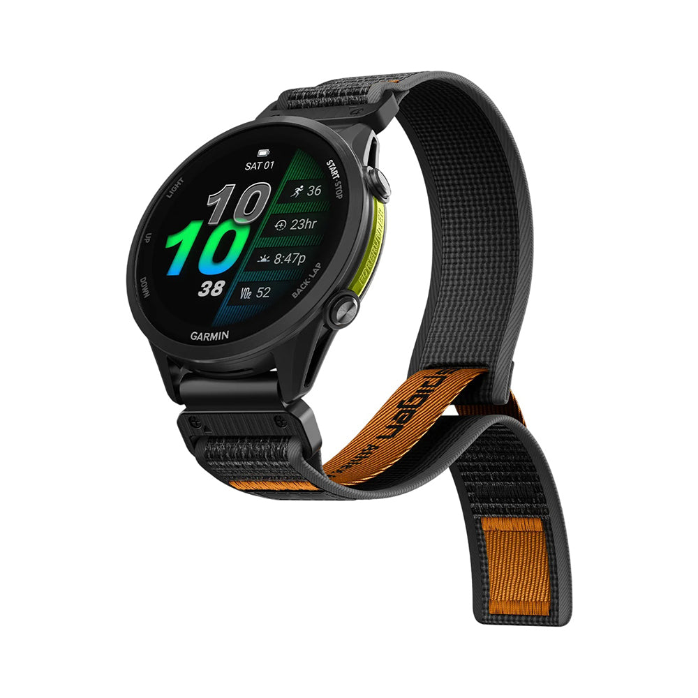 Spigen Athlex Air Strap for Garmin Watch Fenix / Forerunner / Approach Series, 22mm, Black Orange AMP11426