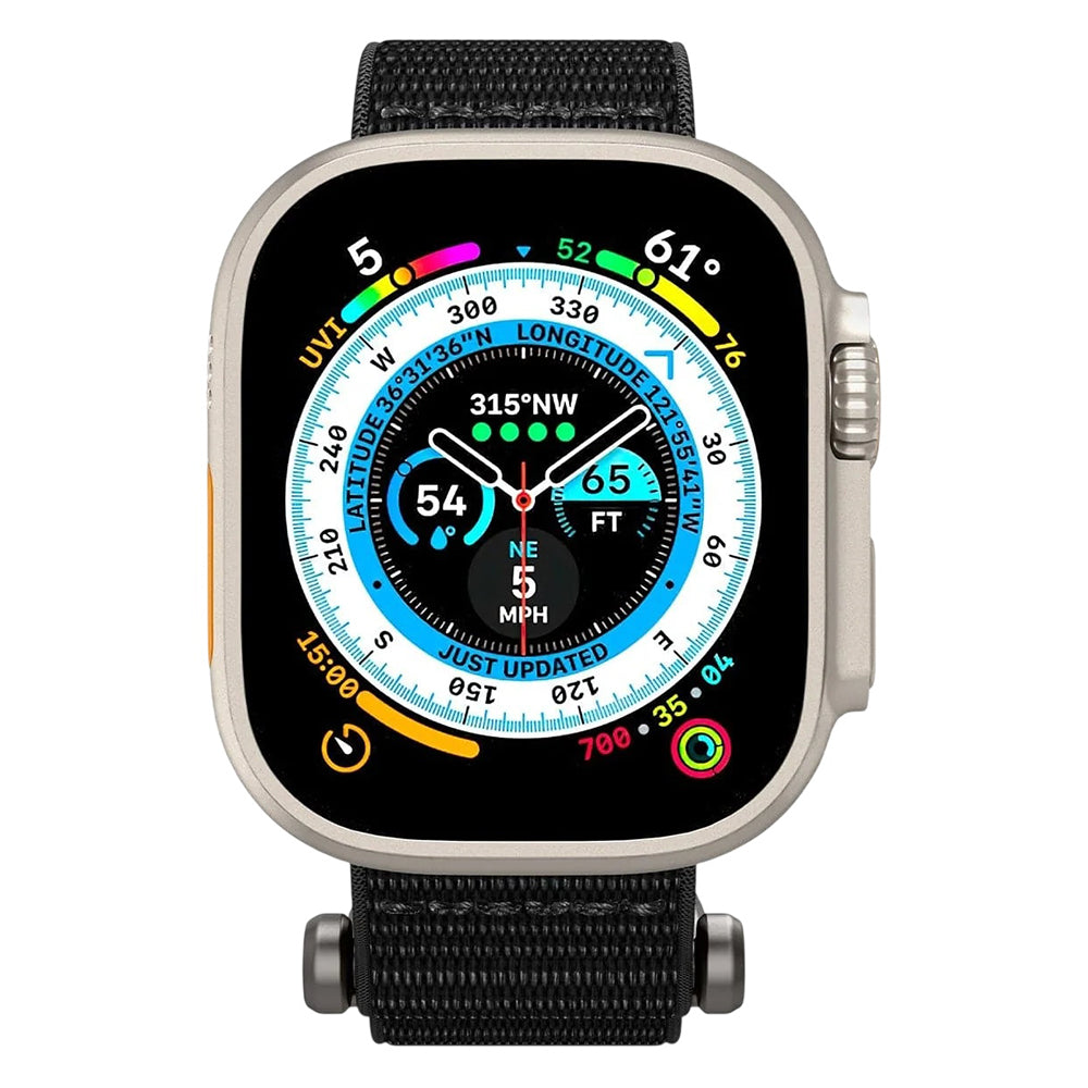 Spigen DuraPro Flex Band for Apple Watch 49mm / 46mm / 45mm / 44mm Series, Black AMP02465
