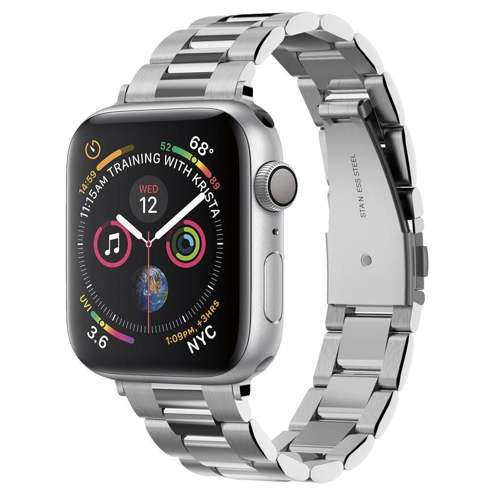 Spigen Modern Fit Strap for Apple Watch 42mm / 41mm / 40mm / 38mm Series, Silver