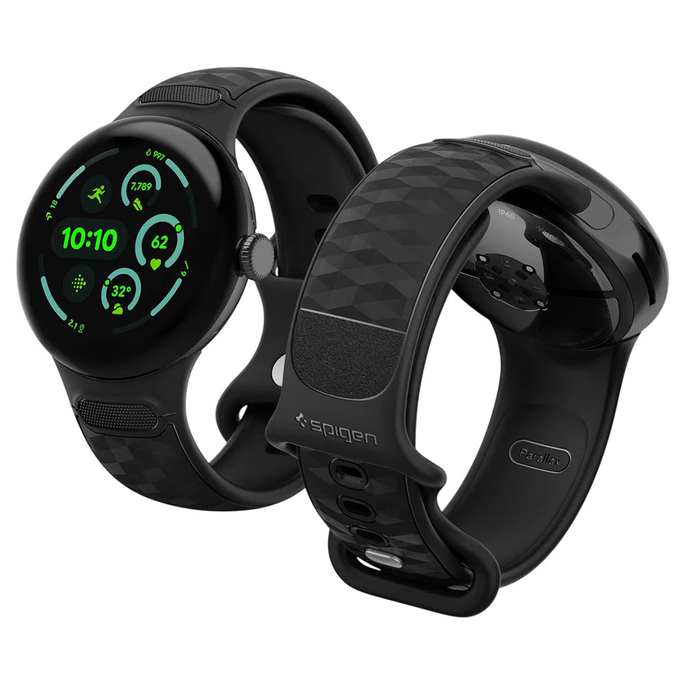 Spigen Parallax Band for Google Pixel Watch 45mm Series, Matte Black AMP10192