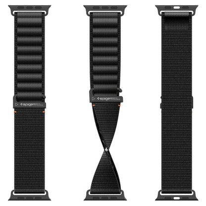 Spigen WBF1 Strap for Apple Watch 49mm / 46mm / 45mm / 44mm Series, Black